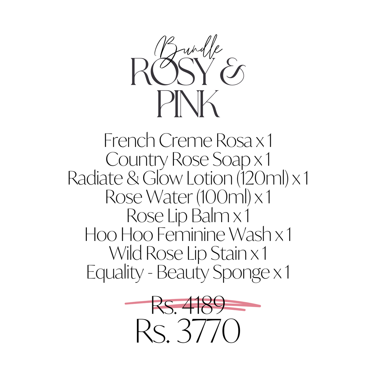 Rosy & Pink Bundle Bon Organics