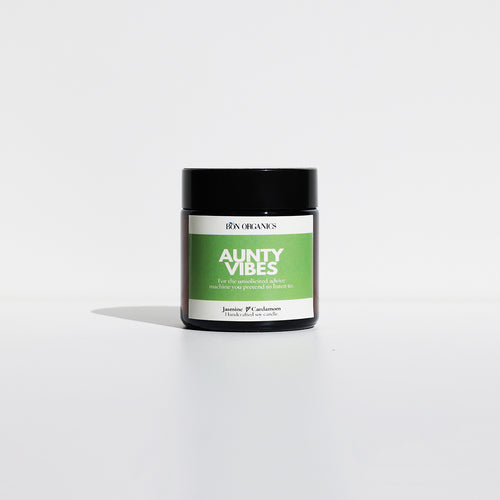 Aunty Vibes - Soy Candle (Jasmine & Cardamom)