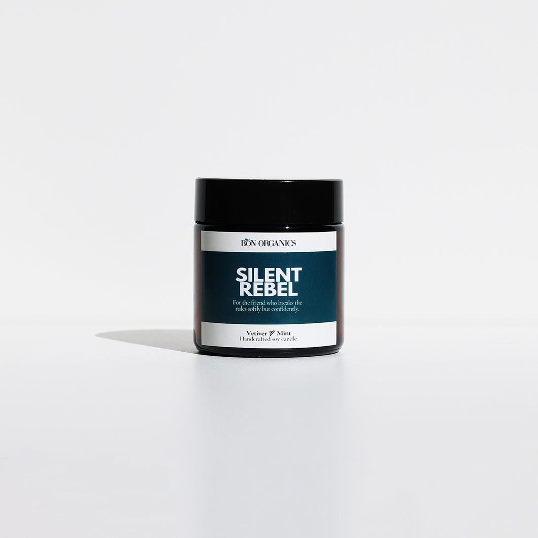 Silent Rebel - Soy Candle (Vetiver & Mint)